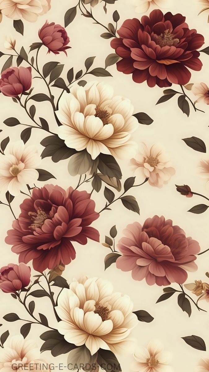 Rich Floral iPhone Wallpaper