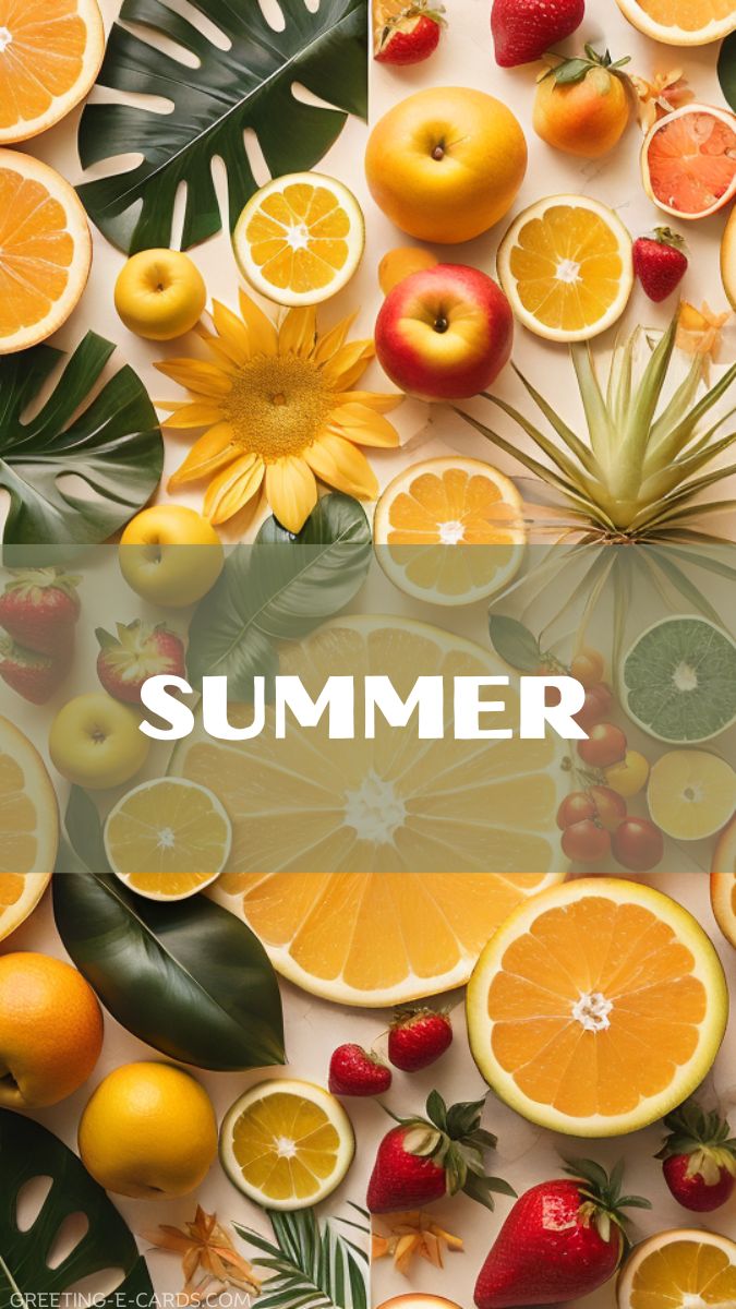 Summer Fruit Phone Wallpaper