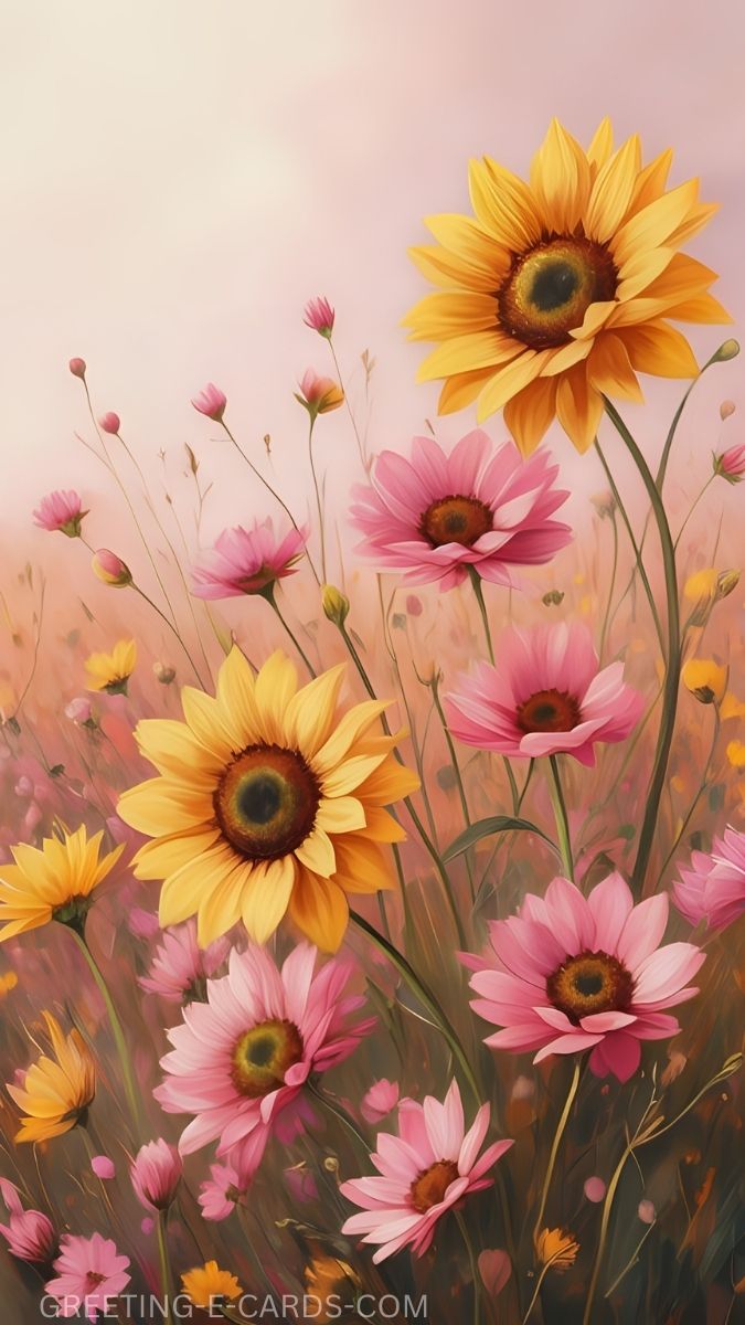 Sunny Meadow Mobile Wallpaper