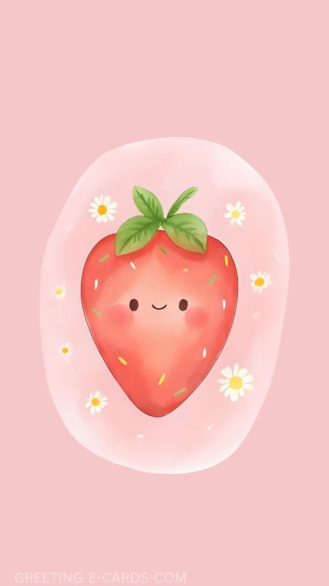 Sweet Strawberry Mobile Wallpaper
