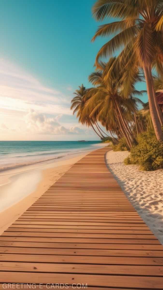 Tropical Boardwalk Lockscreen