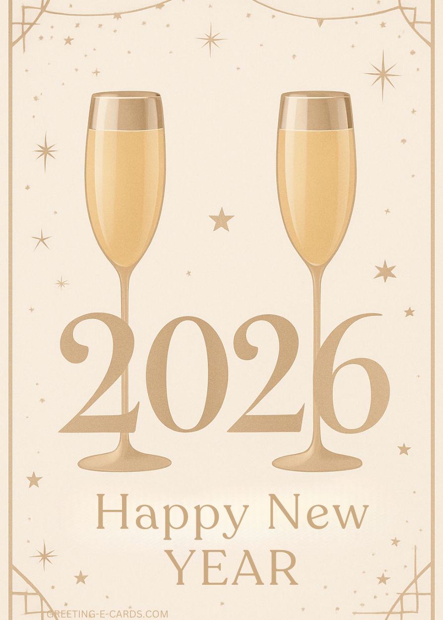 Happy New Year 2026 E-Card