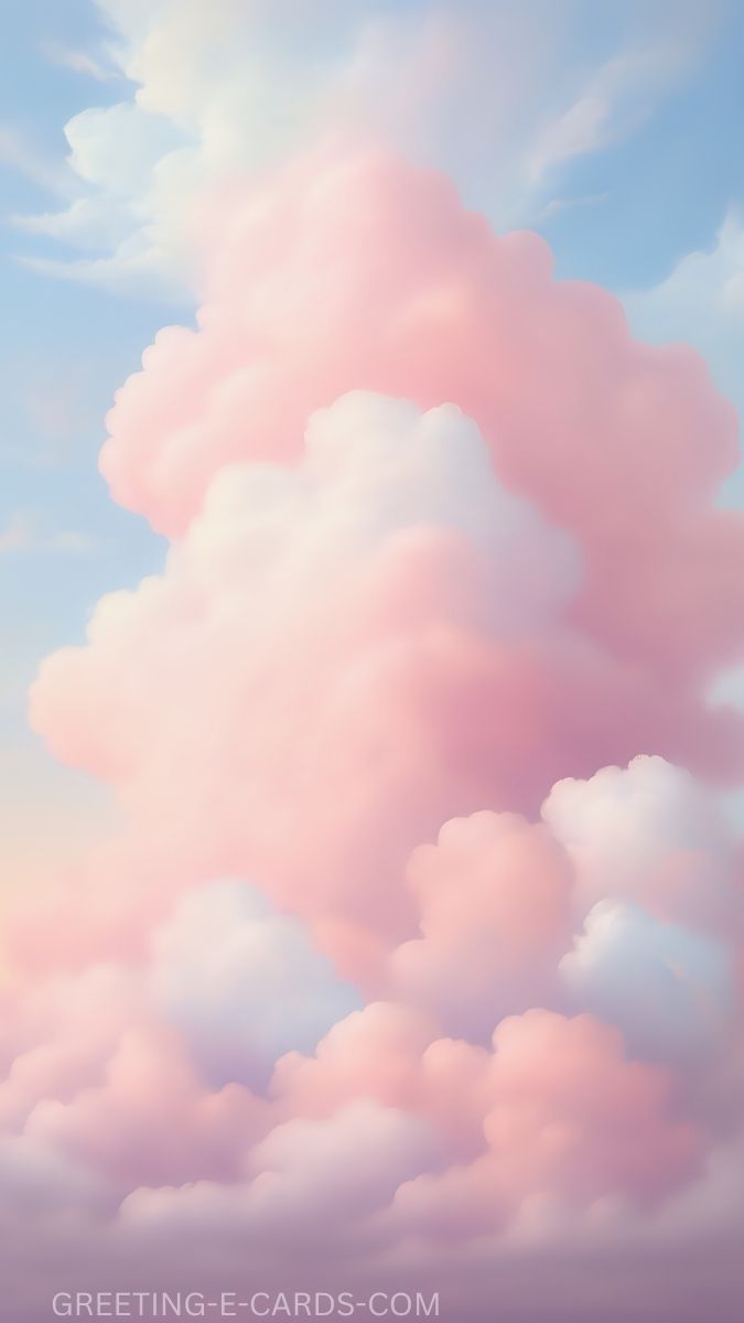 Dreamy Pink Cloud Mobile Wallpaper