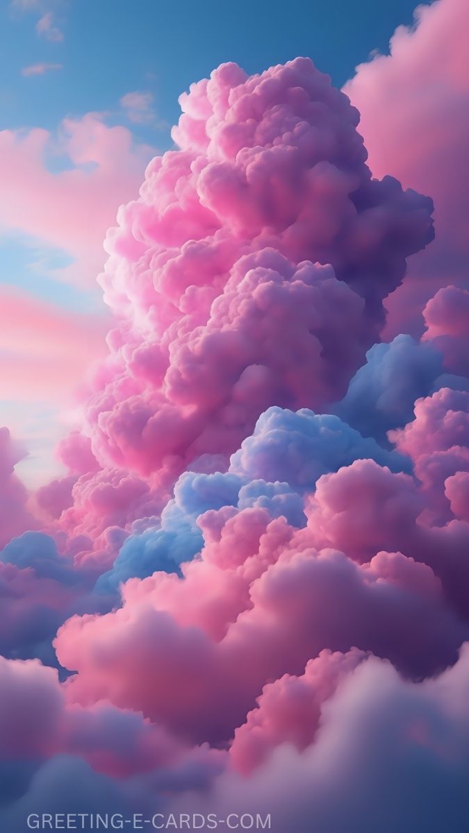 Pastel Cloud Dream Phone Background