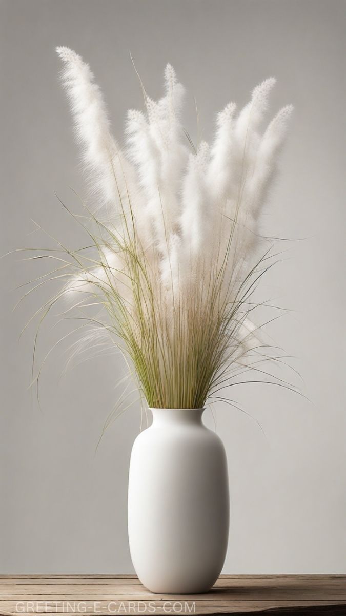 Serene Pampas Phone Background