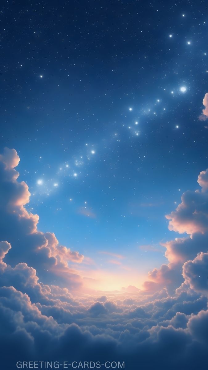 Starlit Sky Phone Background
