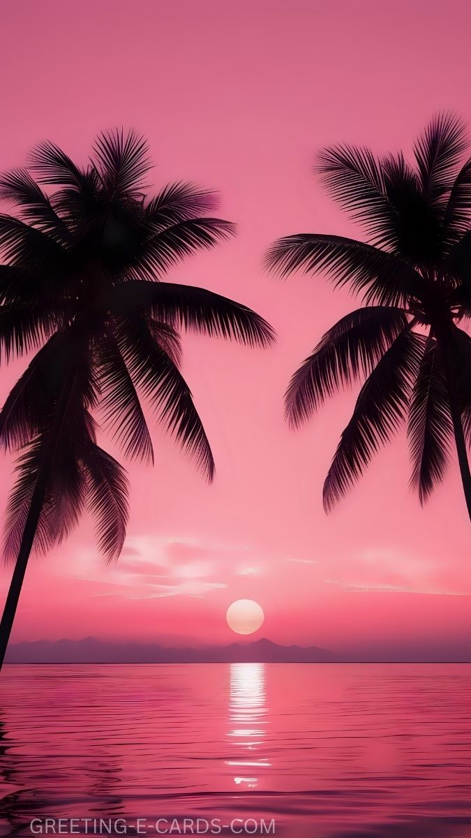 Tropical Pink Lockscreen