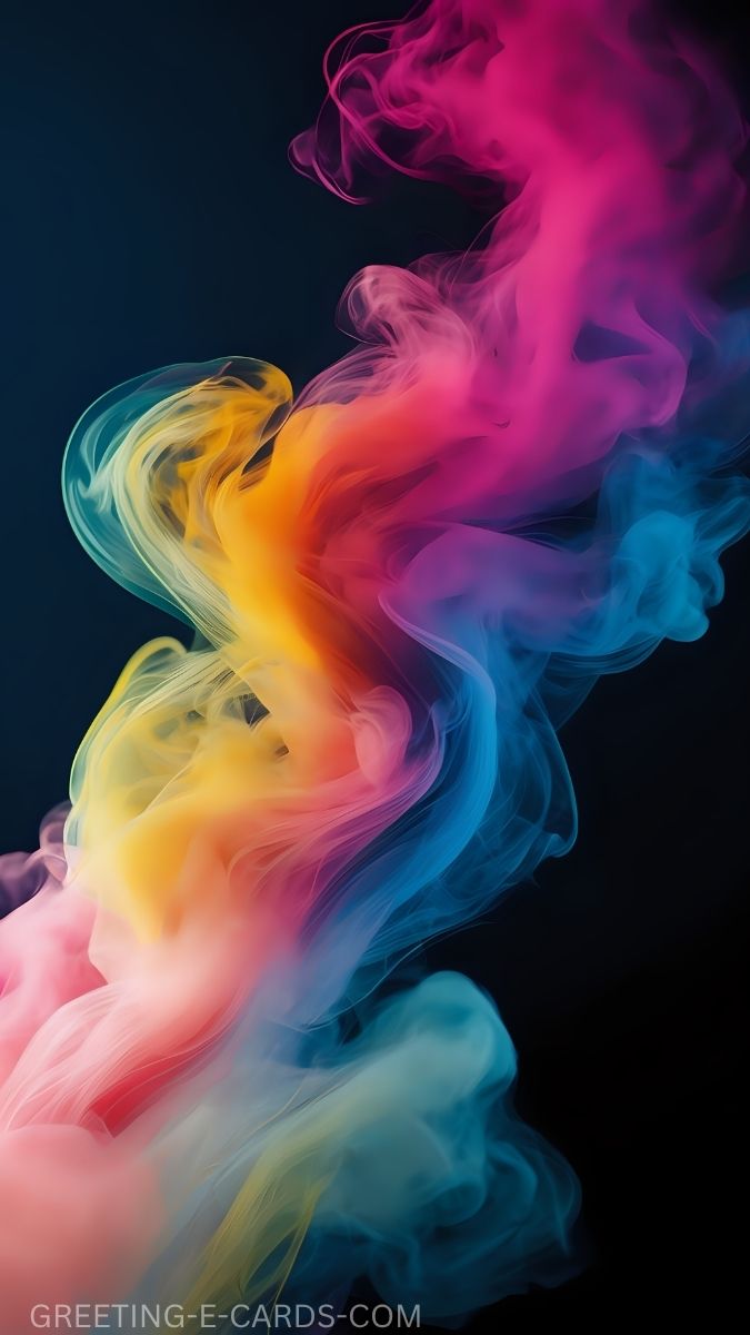 Vibrant Swirls Mobile Wallpaper