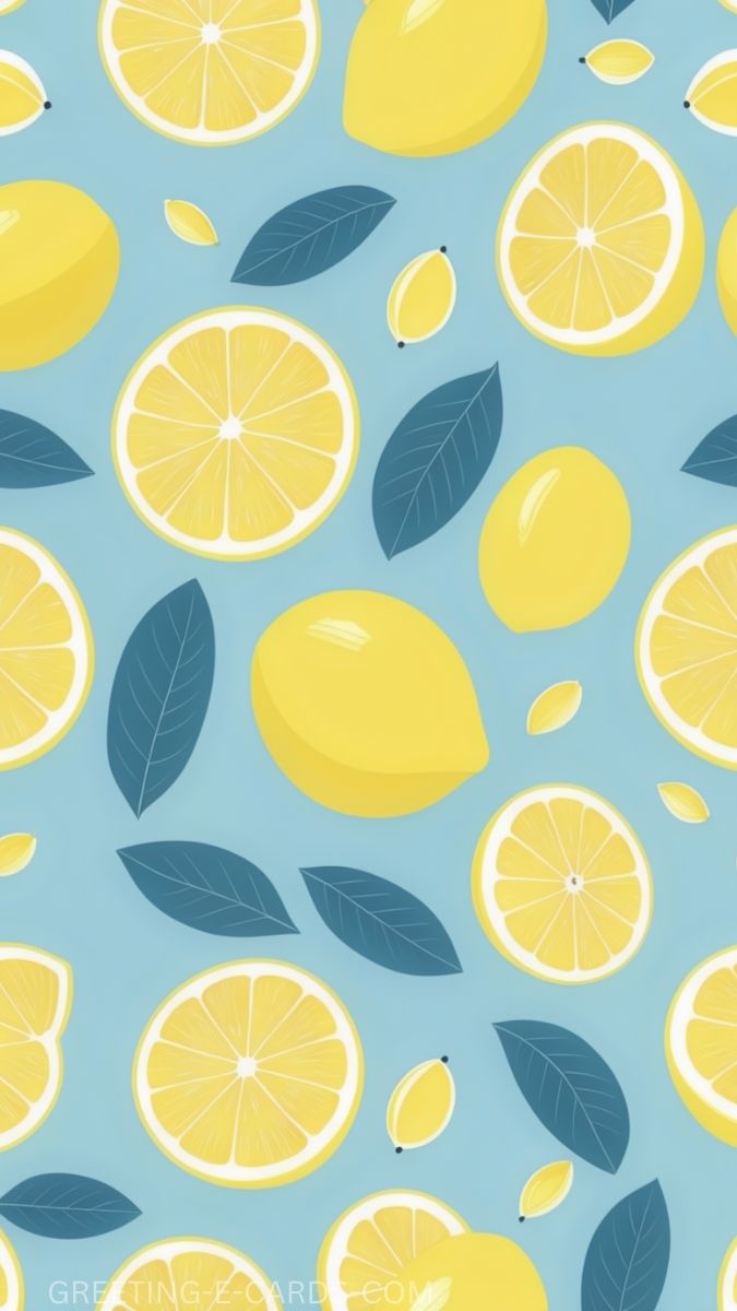Zesty Lemon Phone Background