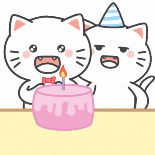 Adorable Cat Birthday GIF