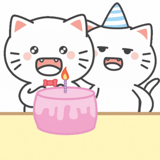 Adorable Cat Birthday GIF - Free Animated GIF no sign up