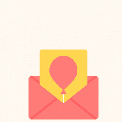 Balloon Birthday Wishes Gif Card - Free Animated GIF no sign up