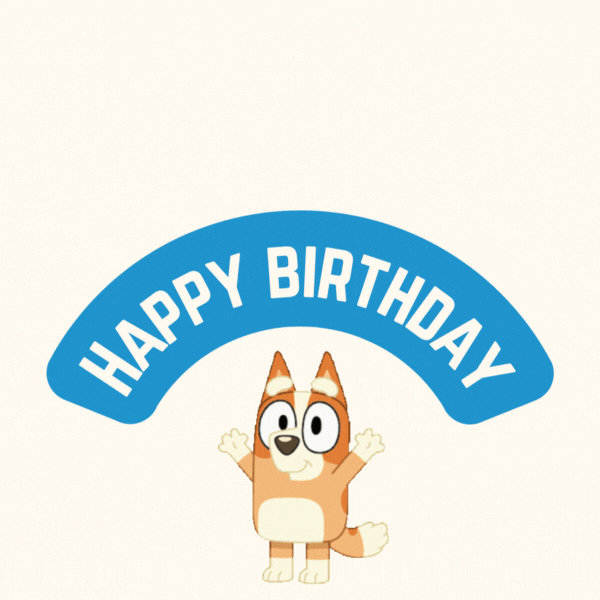 Cute Bingo Birthday Gif-Card - Free Animated GIF no sign up