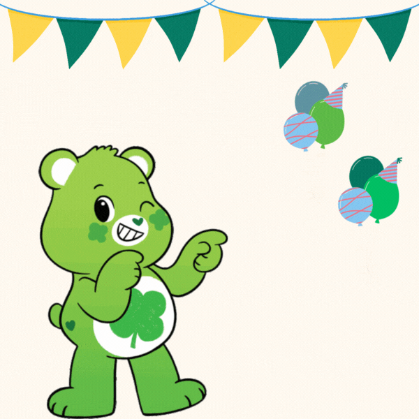 Cute Care Bear Happy Birthday Gif-Card