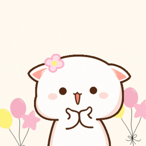 Cute Cat Birthday Animated GIF
