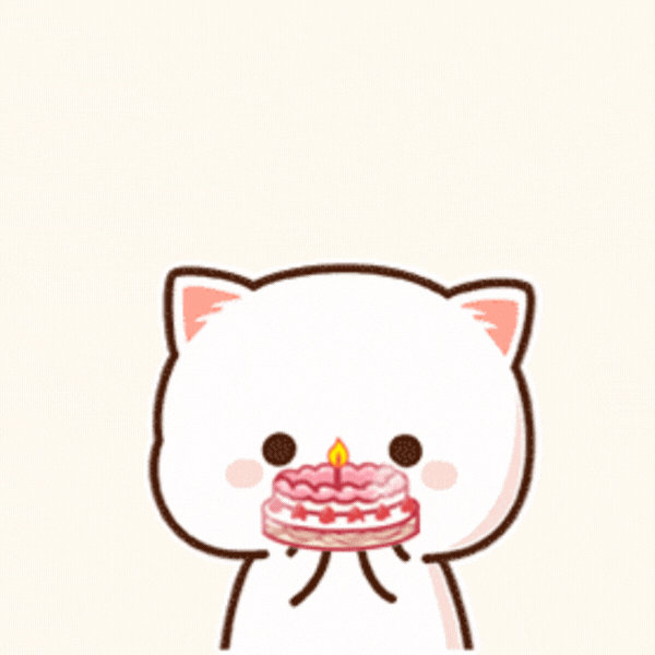 Cute Cat Birthday Gif-Card