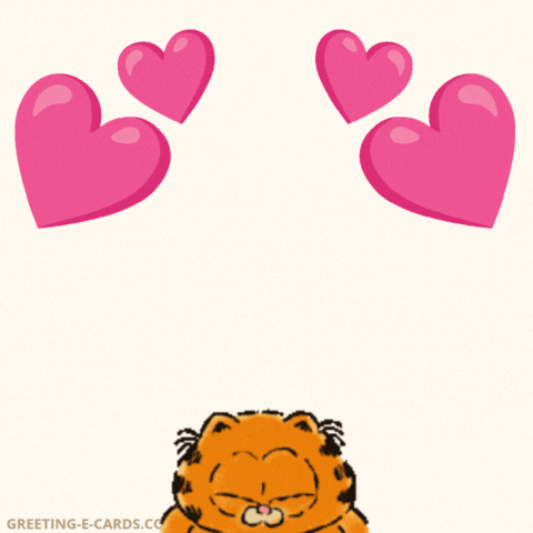 Cute Happy Birthday Sweetheart Gif Card with Garfield