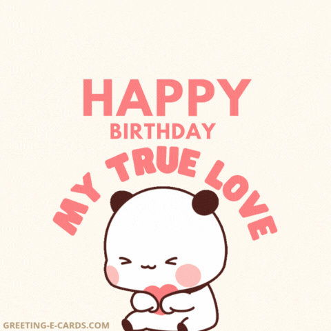 Cute Panda Happy Birthday Gif Card