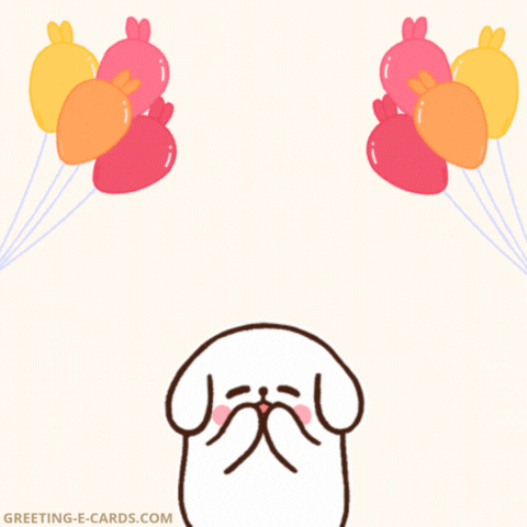 Cute Puppy Happy Birthday Sweetheart GIF Card