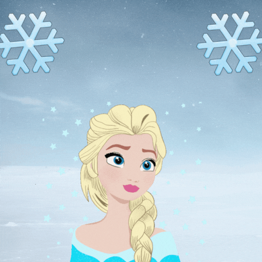 Elsa\'s Frozen Birthday Gif Card