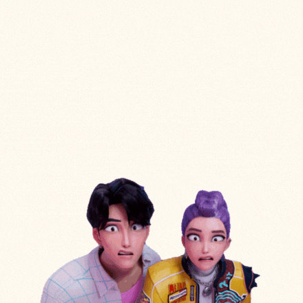 Funny Birthday Gif-Card with Kpop Demon Hunters
