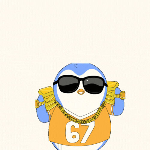 Funny Birthday Penguin 6-7 Animated GIF E-Card
