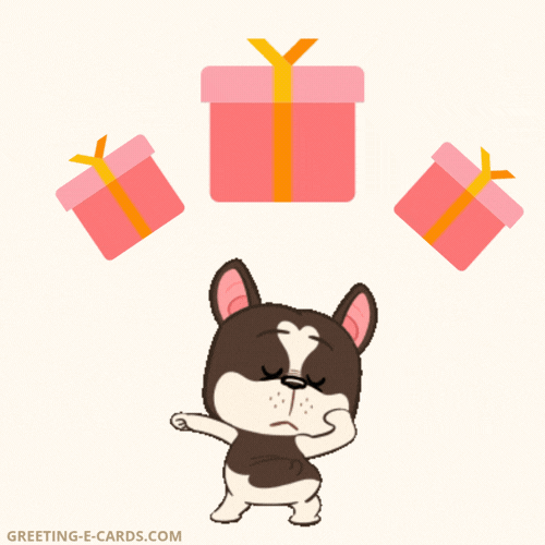 Funny Dog Dance Animated Birthday GIF