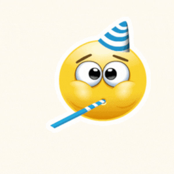 Funny Emoticon Birthday Gif-Card