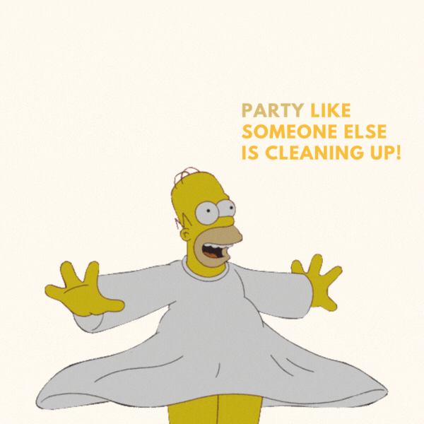 Funny Homer Simpson Birthday GIF-Card