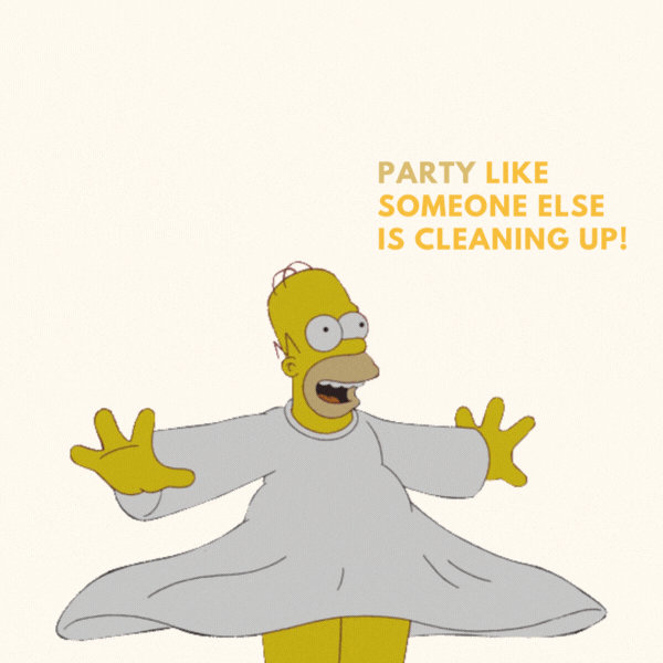 Funny Homer Simpson Birthday GIF-Card