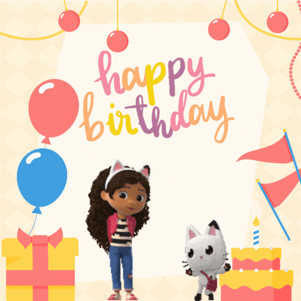 Gabby and the doll house Birthday Gif-Card