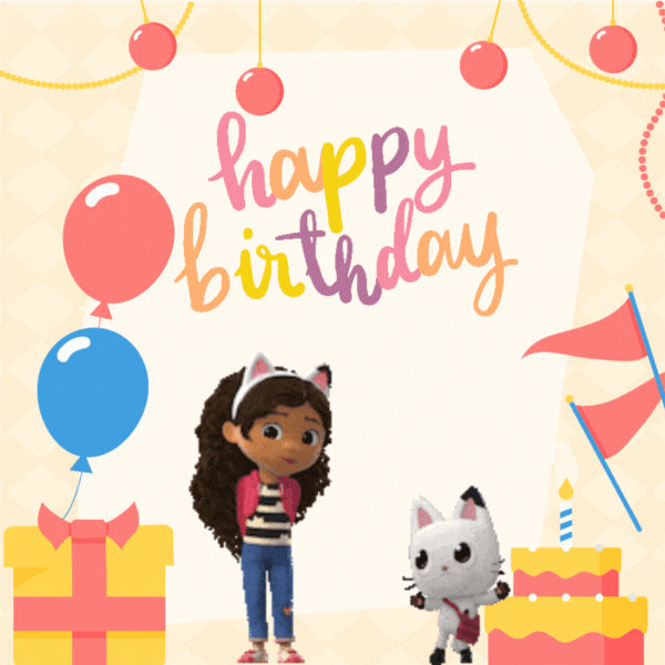 Gabby and the doll house Birthday Gif-Card