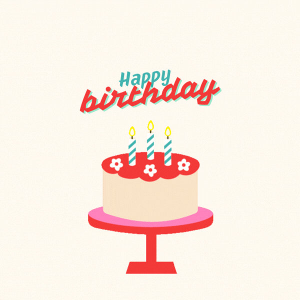 Happy Birthday Cake Gif-Card