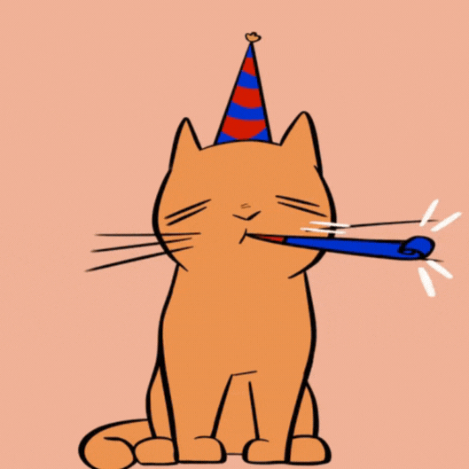 Happy Birthday Cat Gif Card!