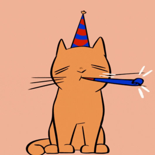 Happy Birthday Cat Gif Card!