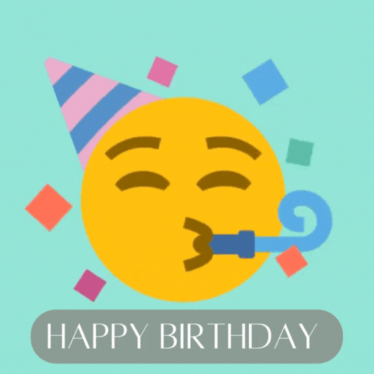 Happy Birthday Emoji Gif Card