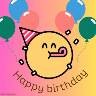 Party Time Birthday Wishes gif - Free Animated GIF no sign up