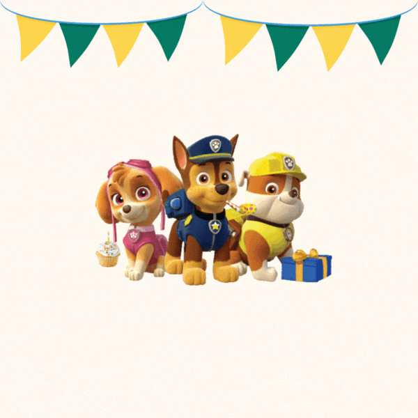 Paw Patrol Birthday Gif-Card for Boys