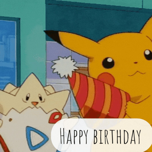 Pikachu Birthday GIF