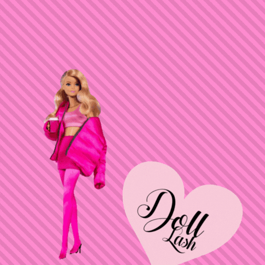 Pink Fashion Doll Birthday GIF