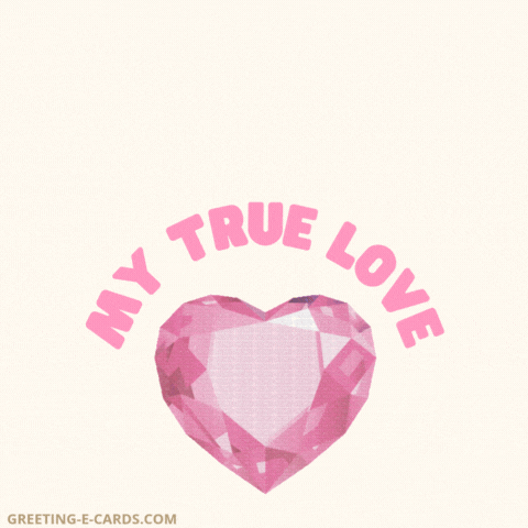 Pink Heart Birthday Gif Card for True Love