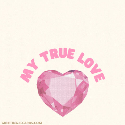 Pink Heart Birthday Gif Card for True Love