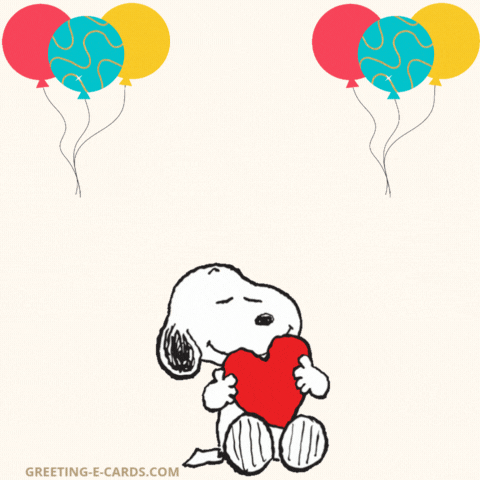 Snoopy Sweetheart Birthday Gif Card