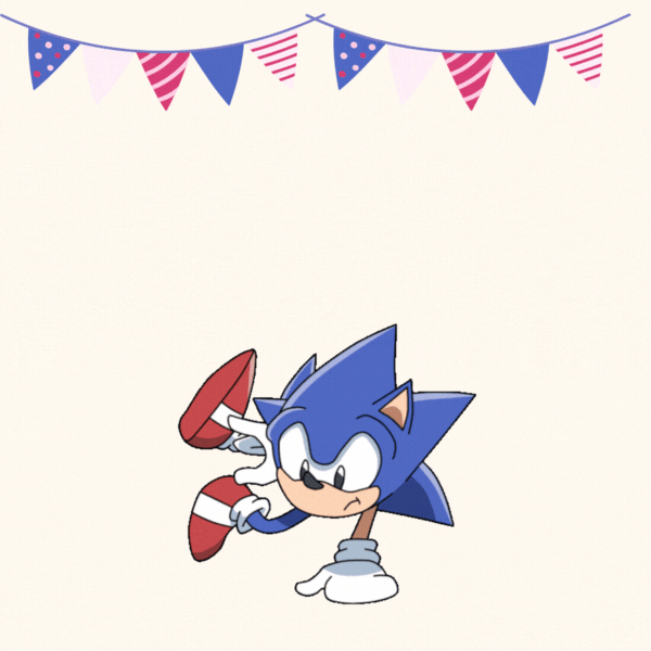 Sonic the Hedgehog Birthday Gif-Card