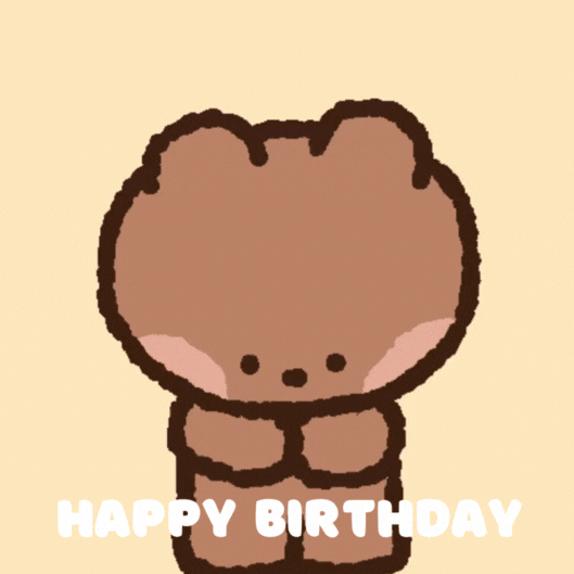 Sweet Bear Birthday gif-Card