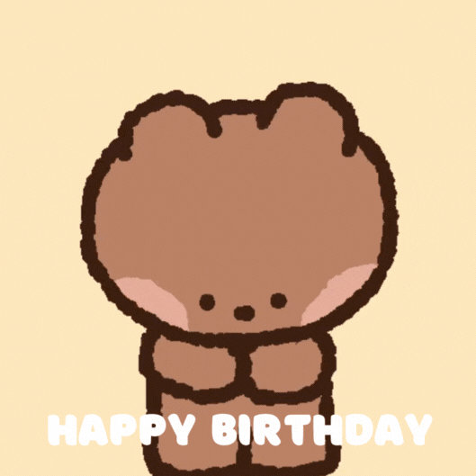 Sweet Bear Birthday gif-Card