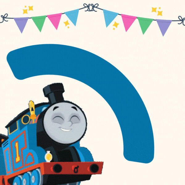 Thomas the Tank Engine Birthday Gif-Card