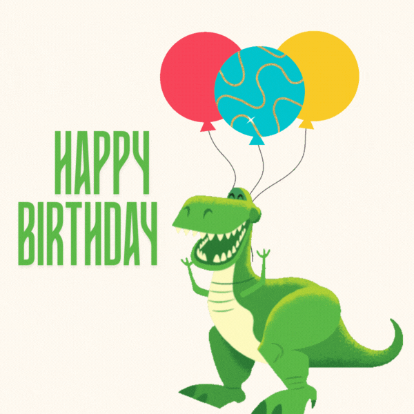 Toy Story  Rex Birthday Gif-Card for Boys