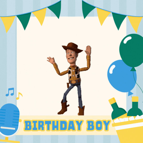 Woody Birthday Gif-Card for Boys