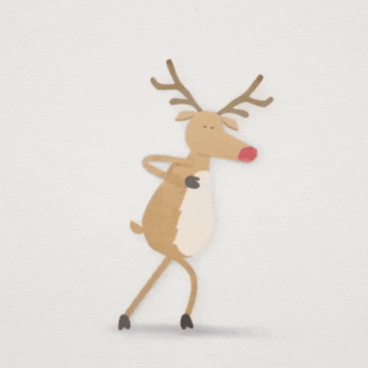 Dancing Reindeer Christmas GIF